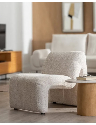 Sillón Beige con diseño...