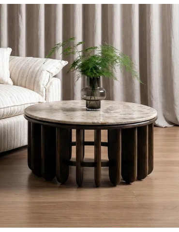 Mesa de Centro Madera-...