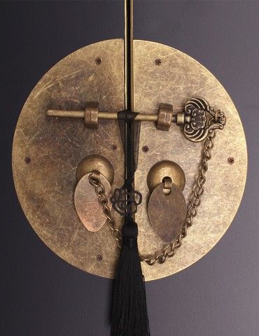 MUEBLE AUXILIAR NEGRO ESTILO ORIENTAL